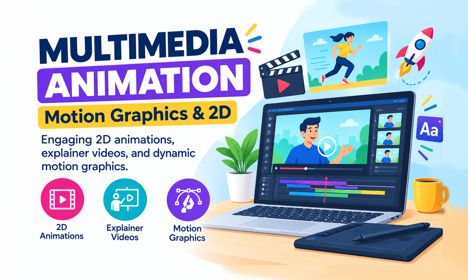 Motion Graphics and 2D Animation Timeline